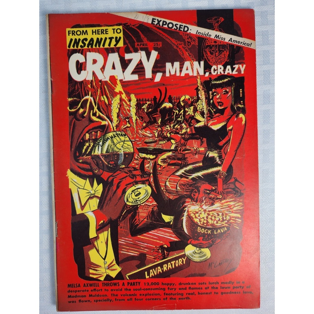Charlton FROM HERE TO INSANITY #1 Crazy Man Crazy Comic Book Exc! Very Fine